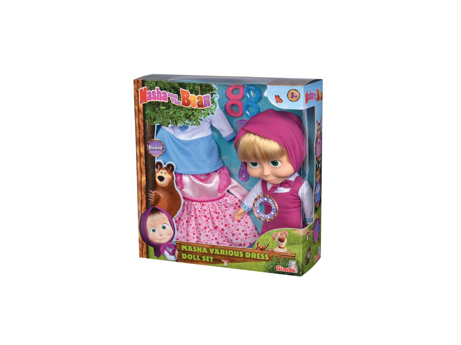 Giochi Preziosi Bambola Masha 12 Cm: Con Codini E Maglione Rosa, Fedele Al Personaggio TV Per Bambini 3+ - 2