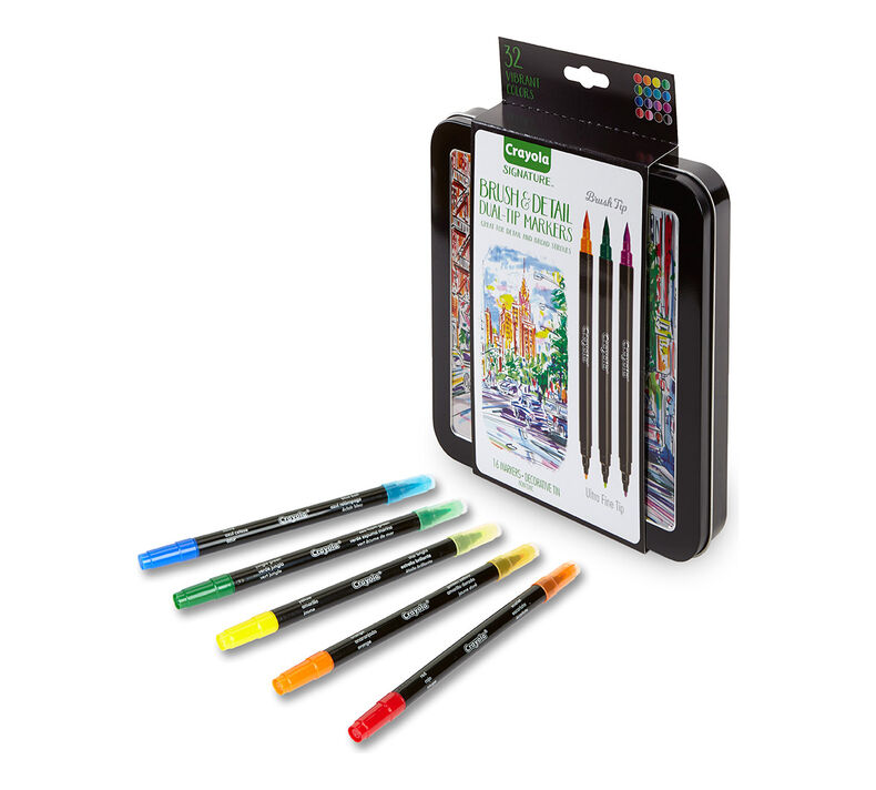 58-6501-0-200_16ct_Signature_Brush-&-Detail-Dual-Tip-Markers_H1