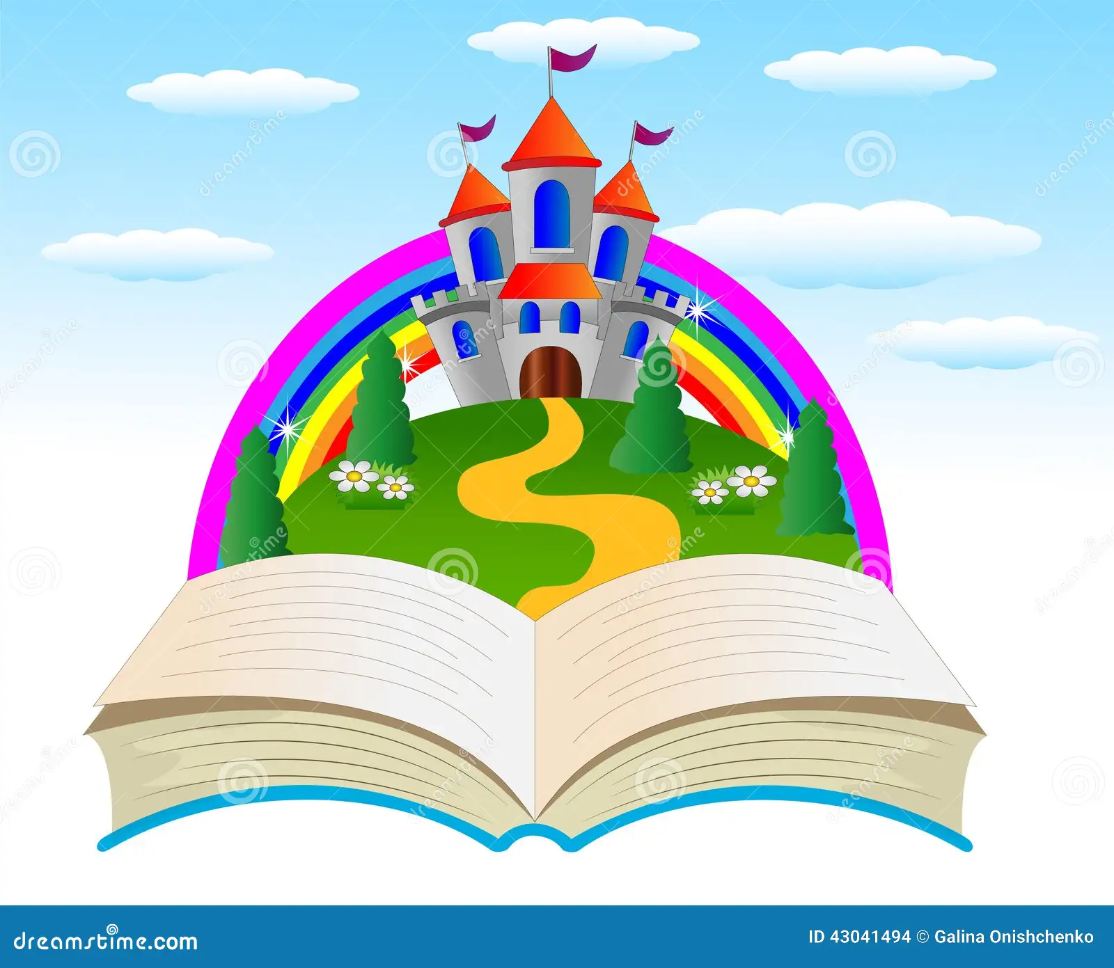 libro-aperto-con-un-palazzo-di-fiaba-sulla-frangia-della-foresta-43041494